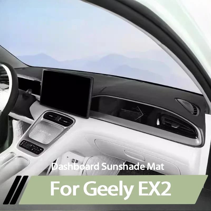 For Geely EX2 Proton eMAS 5 Geome Star Wish 2024-2026 Dashboard Sunshade Pad Leather Interior Car Accessories