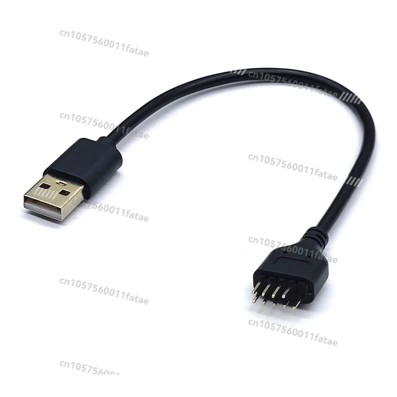 USB To Main Board Pin Desktop Built-in Bluetooth Water Cooling Data To External USB Port Adapter Cable