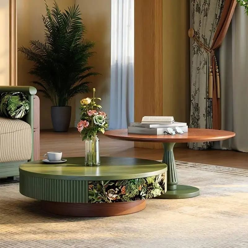 Classy Luxury Round Coffee Tables European Style Nordic Modern Coffee Tables Center Side Apartment Tavolino Da Salotto Furniture