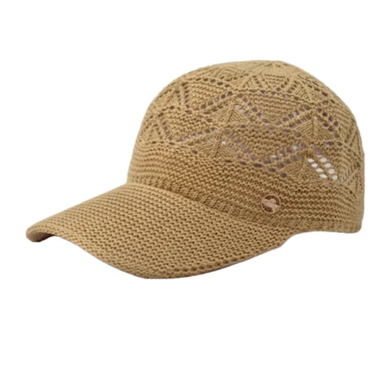 Spring Autumn Trend Women's Sunscreen Breathable Baseball Cap Sports Leisure Sunshade Hat Fashion Knitting Duckbill Hats