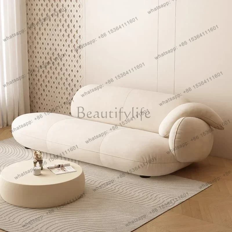 YJ Modern Simple Fabric Lazy Sofa Recliner Living Room Sofas Sofa Bed Couch Relax Armchairs Relaxing Chair Lounge Chair Furnitur