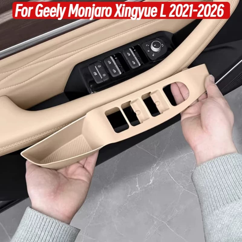 For Geely Monjaro Xingyue L 2021-2026 Door Window Lifting Panel Silicone Pad Button Protection Mat Storage Interior Accessories