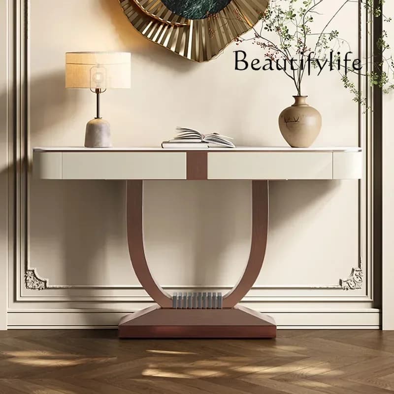 YX Unique Decor Console Table Elegant Luxury Drawer Design Corner Table Modern Simple Console Ingresso Furniture Living Room