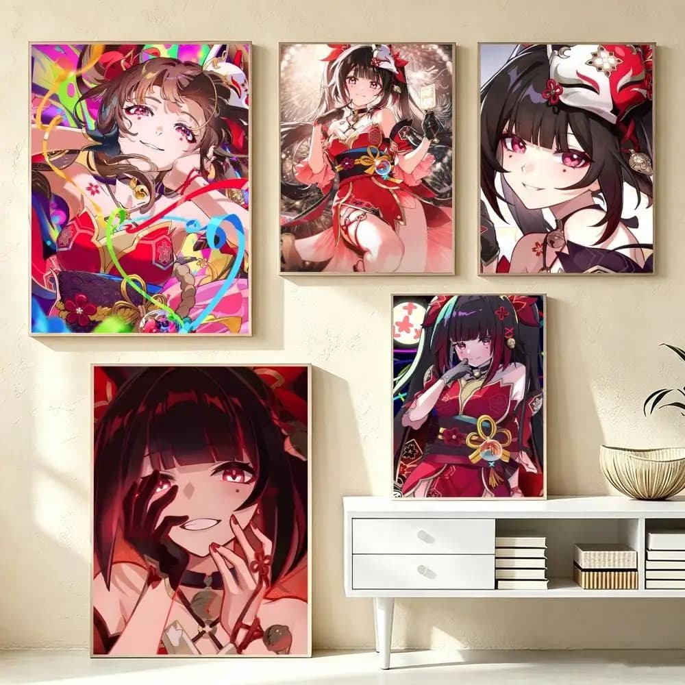 Sparxie Sparkle HSR  Poster High Quality Dorm Living Room Aesthetic Wall Decoration Painting Stickers Gift