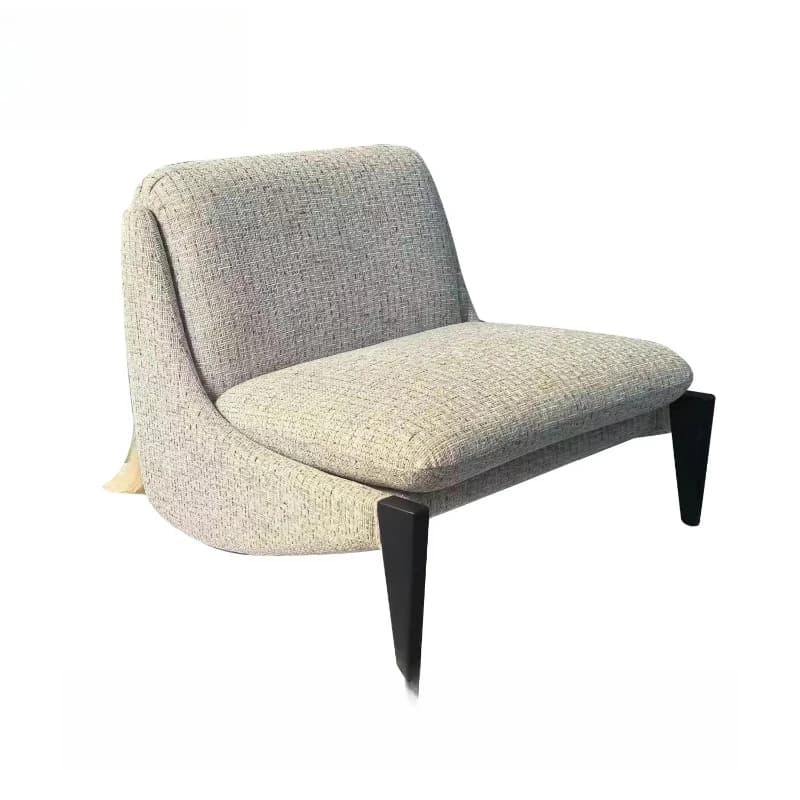 Light luxury simple fabric combination sofa set brass legs modern designer style villa living room furniture
