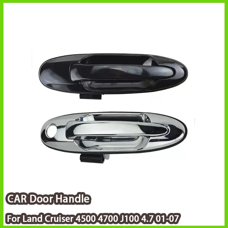 Outside Black Chrome Rear Left Right Exterior Door Handle 69230-60081 69240-60081 For Land Cruiser 4500 4700 J100 4.7 01-07