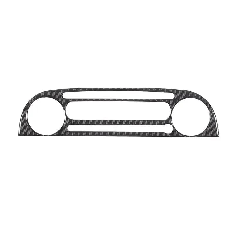1Pcs soft carbon fiber For 2011-2019 Fiat 500 car central control CD panel cover sticker car interior protection accessories RHD