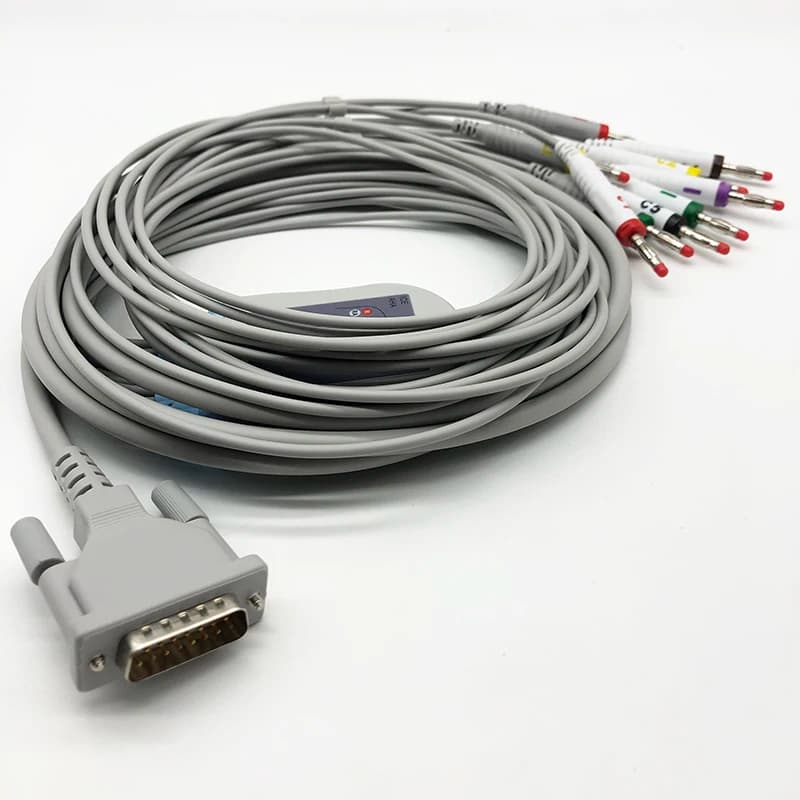 10 Lead Schillers Ekg Cable With Banana 4.0