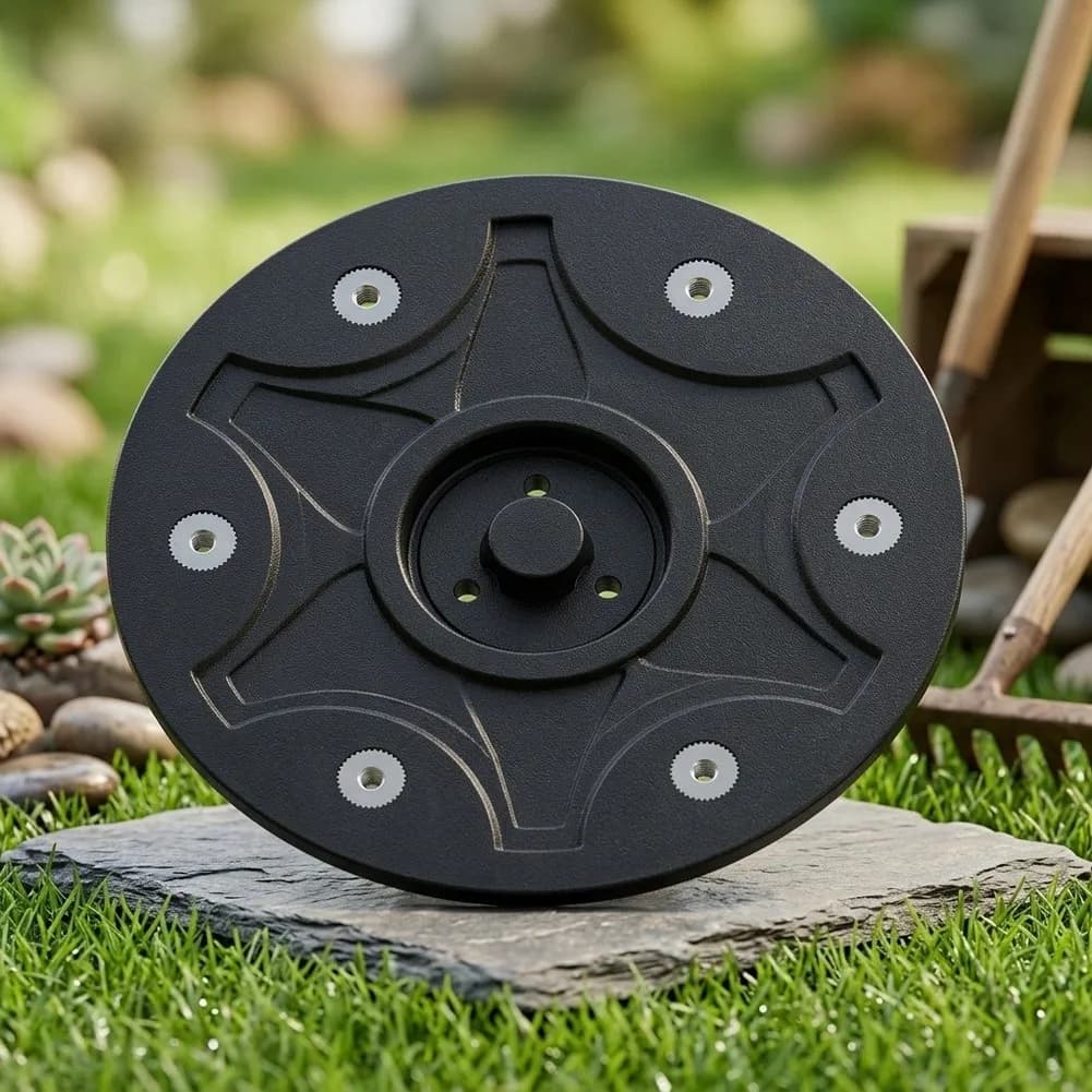 for Lawn Mower Replacement Part 142mm Cutting Disc For Garden Maintenance Six Mounting Holes Balanced Rotation Design