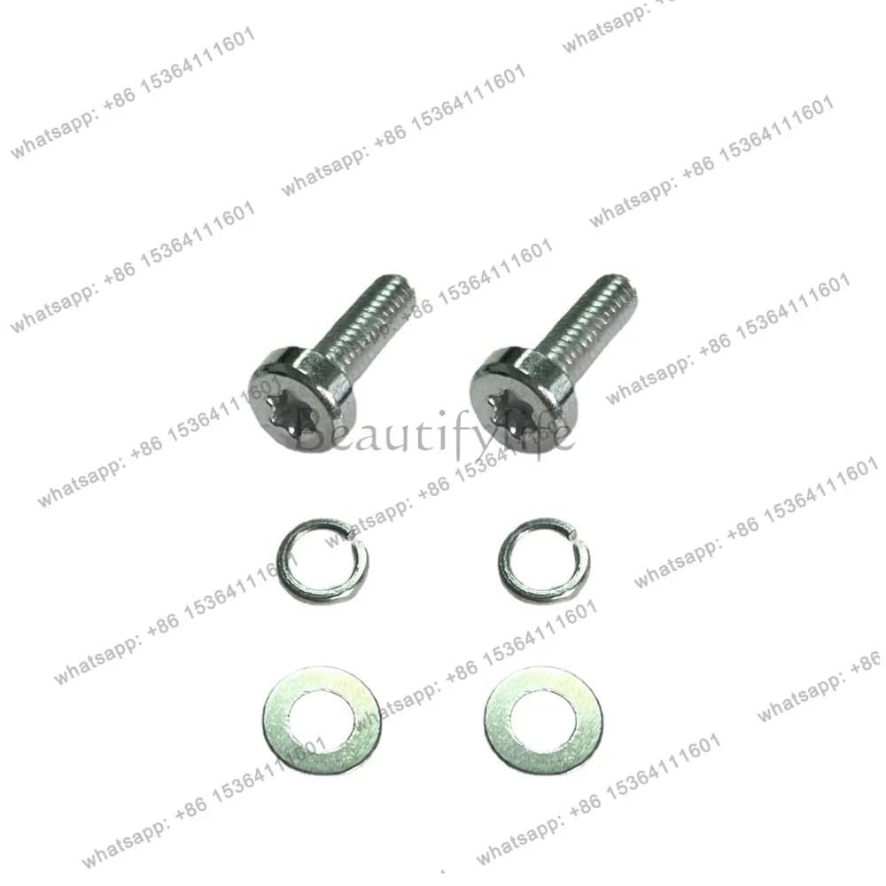The idle motor is installed and fastened with Phillips torx screws, nuts, and elastic pads