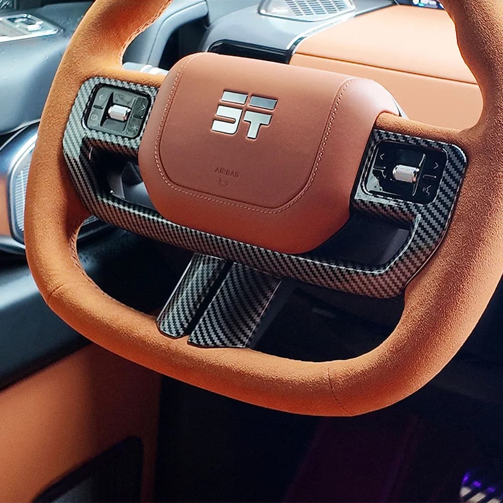 Steering Wheel Decorative Frame For Chery Jetour G700 2025 2026 ABS material  Car Modification Accessories Carbon Fiber Frame