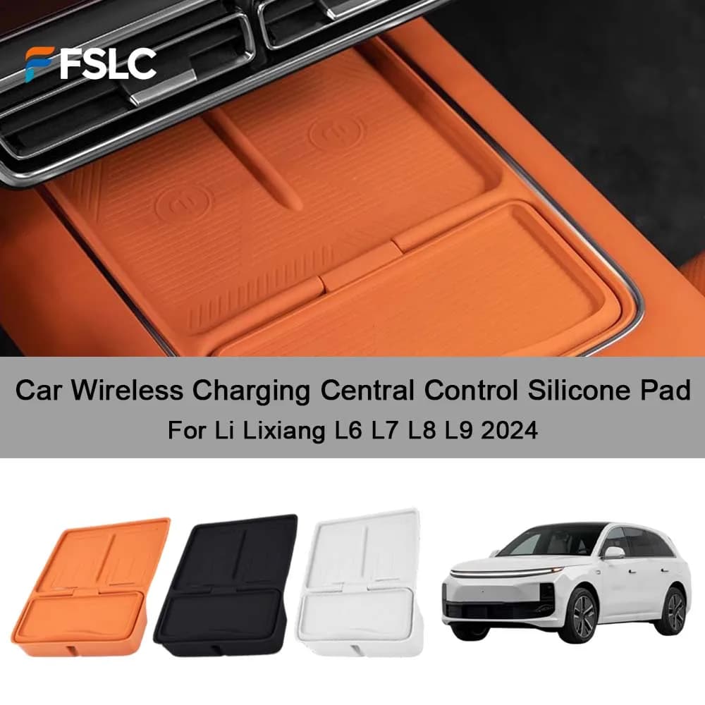 Car Decoration Car Wireless Charging Central Control Silicone Pad For Li Lixiang L6 L7 L8 L9 2024 Cars Accessories Upgrade