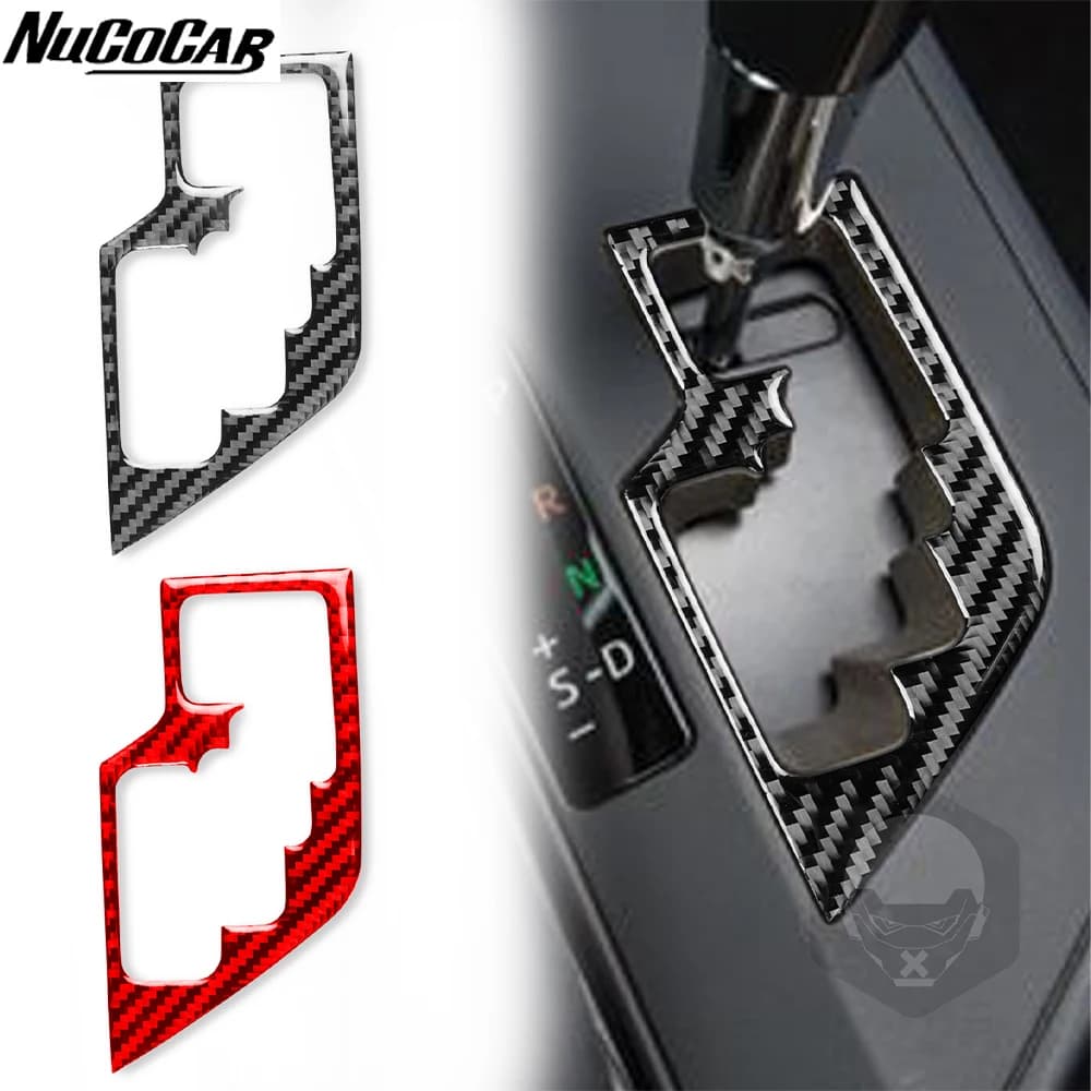 For Toyota RAV4 2016-2017 Carbon Fiber Central Gear Shift frame Panel Trim Cover Car Accessories Interior Decorative Stickers
