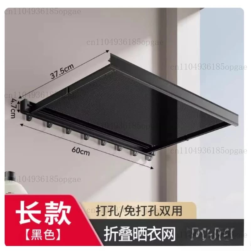 Shelf folding with hook drying rack