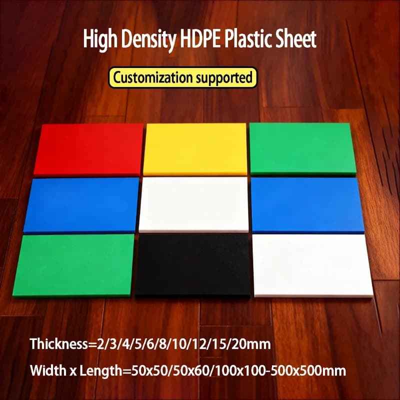 Ultra-High Molecular Weight HDPE Sheet Red Yellow Blue Green Black White Wear Resistant Polyethylene Board