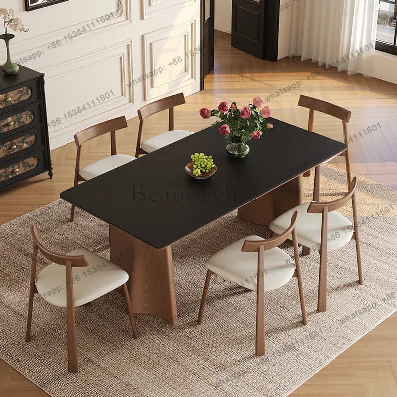 LJY Luxury Kitchen Dining Table Mobile Restaurant Desk Study Modern Living Room Dining Table Writing Muebles Commercial Furnitur