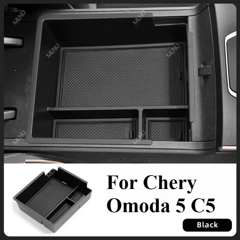 Center Console Armrest Storage Box For Chery Omoda 5 C5 2025 2024 2023 Accessories Anti-Slip Multi-Compartment Wear-Resistant