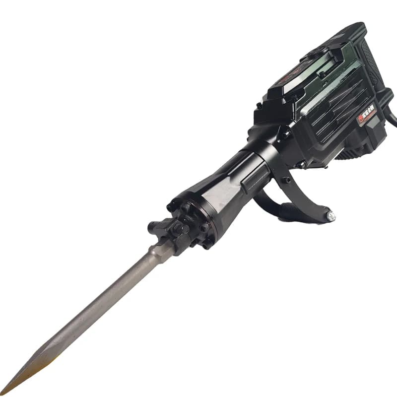 High-Power 1400W DIY Industrial Electric Hammer Aluminum 95 Electric Pickaxe Concrete Crushed Stone Power Demolition Drills