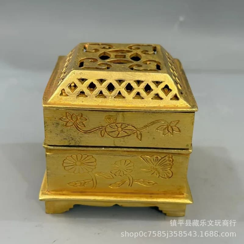 Prosperous Wealth Home Decor Vintage High-End Three-Piece Burner Set Plum Blossom, Orchid, Bamboo, Chrysanthemum Incense