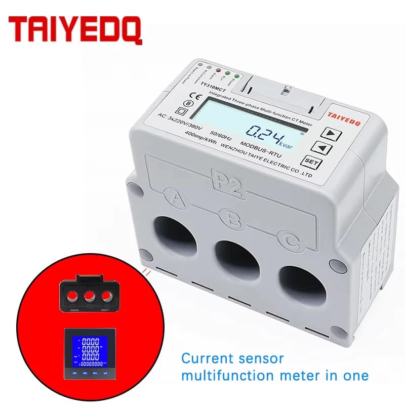 Din Rail KWH Meter 250 Type All-in-One Three-Phase Multi-Function Energy Consumption Meter Large Current