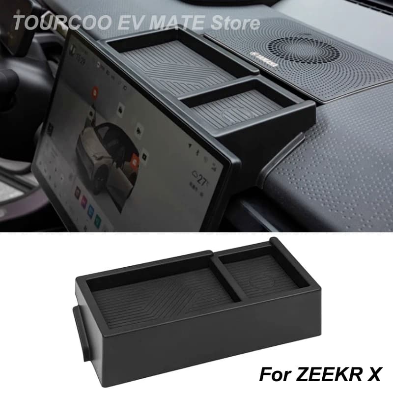 For ZEEKR X 23-25 Storage Box Behind Center Screen Hanging Tissue Box Car Interior Modified Accessories