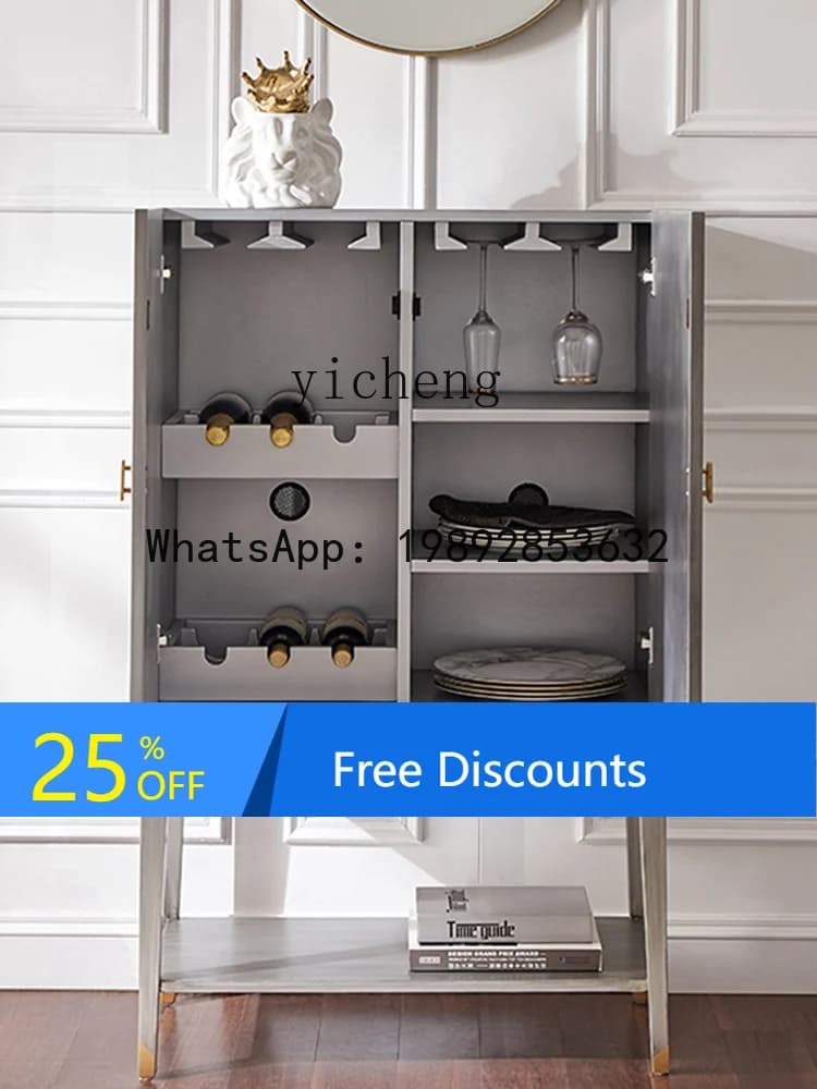 American Style Light Luxury Wall-Mounted Home Living Room Dining Room Modern Simple Small Apartment Storage Organizer