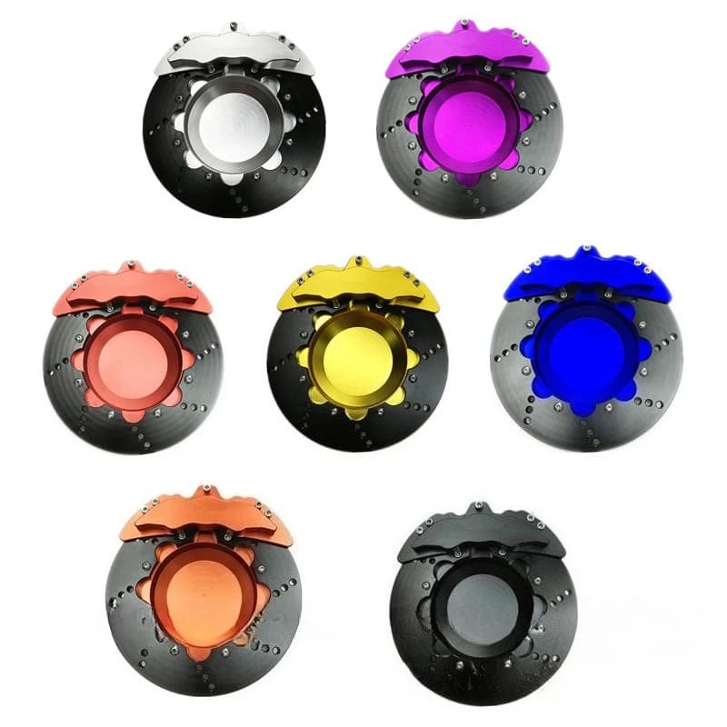 Universal Car Mod Brake Caliper Ashtray Personalized Car Interior Ashtray Silver Black Edge Optional Auto Interior Accessory
