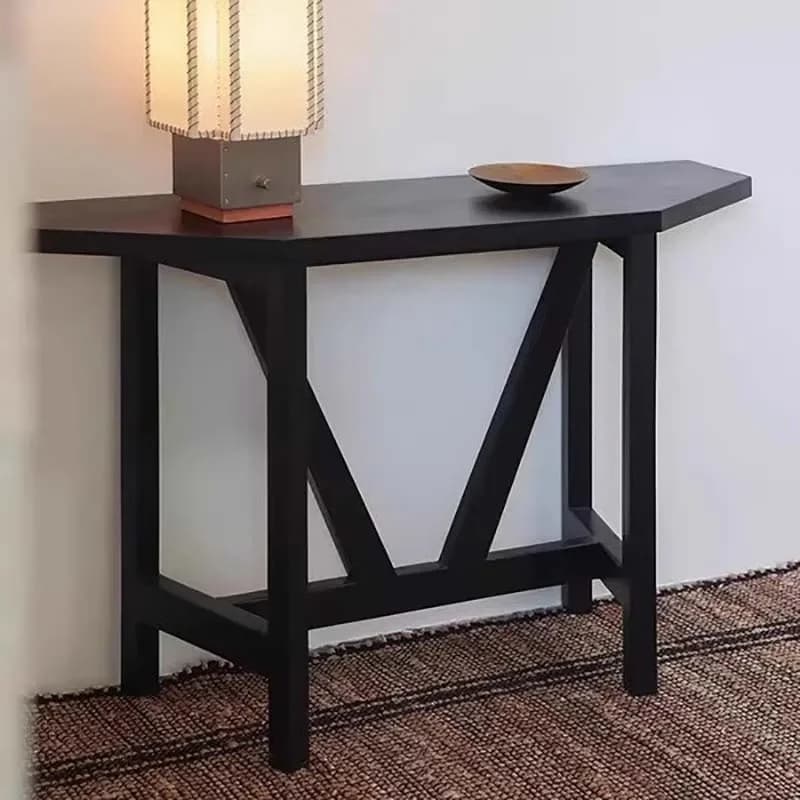 For French Black Console Table Rustic Elegant Classic Modern Console Table Living Room Minimalist Entrée Meuble Furniture