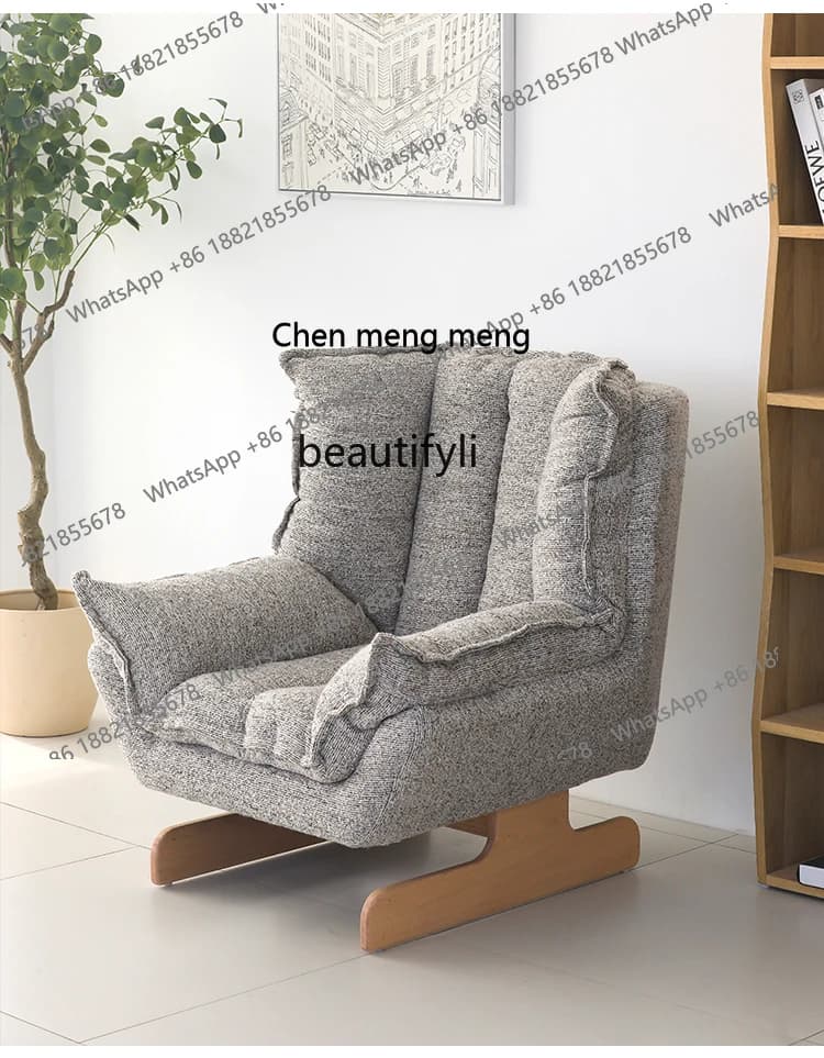 Modern Light Luxury Style Nordic Single Sofa Chair Living Room Balance Italian Minimalist Armchair French Retro Cliner
