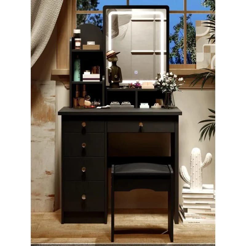 Dresser storage cabinet, light luxury high-end dressing table, bedroom furniture, makeup pull cart