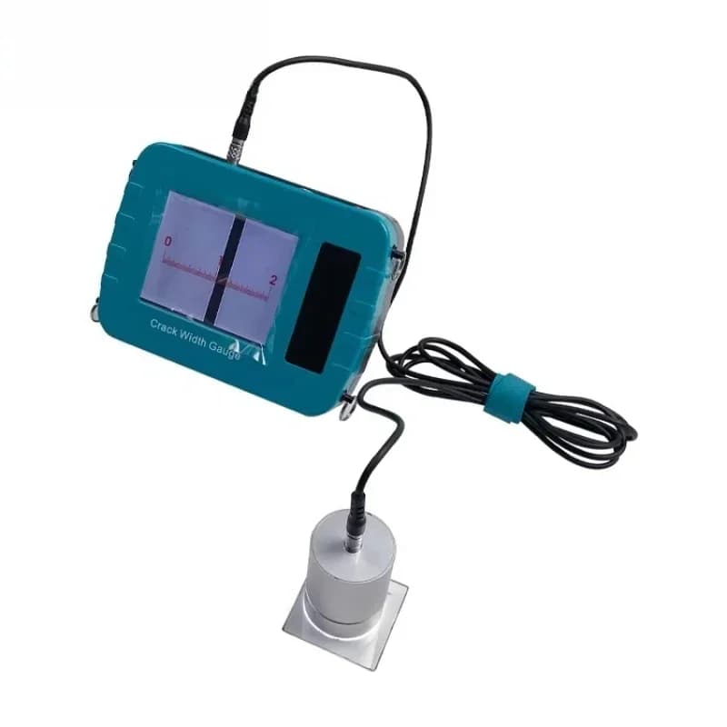 Digital crack width gauge for machine use and battery measurement
