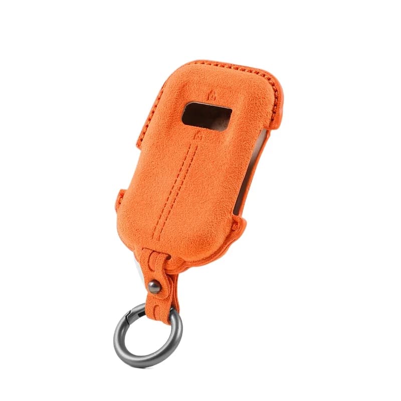 Premium Suede Leather Key Cover Case for Zeekr 001 (2024 Facelift) - Protective Key Fob Shell Keybag Keychain