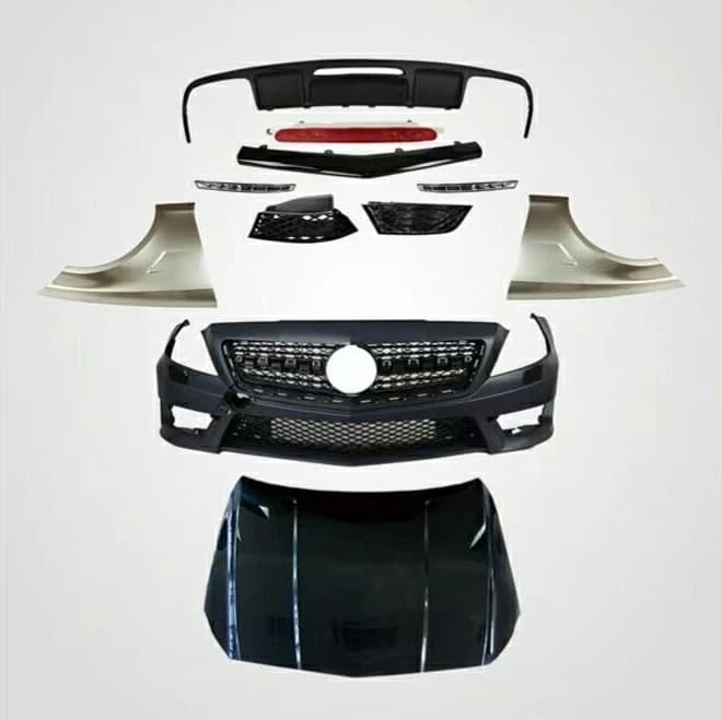 for C63 Upgrade C63 W204  Body Kit Grille Spoiler