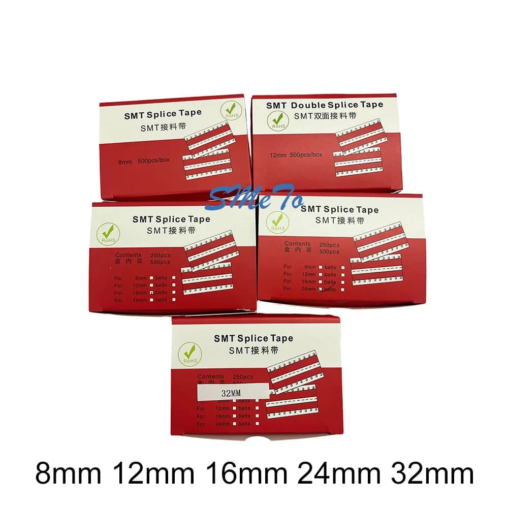 Yellow SMT Double-Sided Splice Tape 8mm/12mm/16mm/24mm/32mm Tape Durable Electrical Double Face Splice Tape SMT Tape
