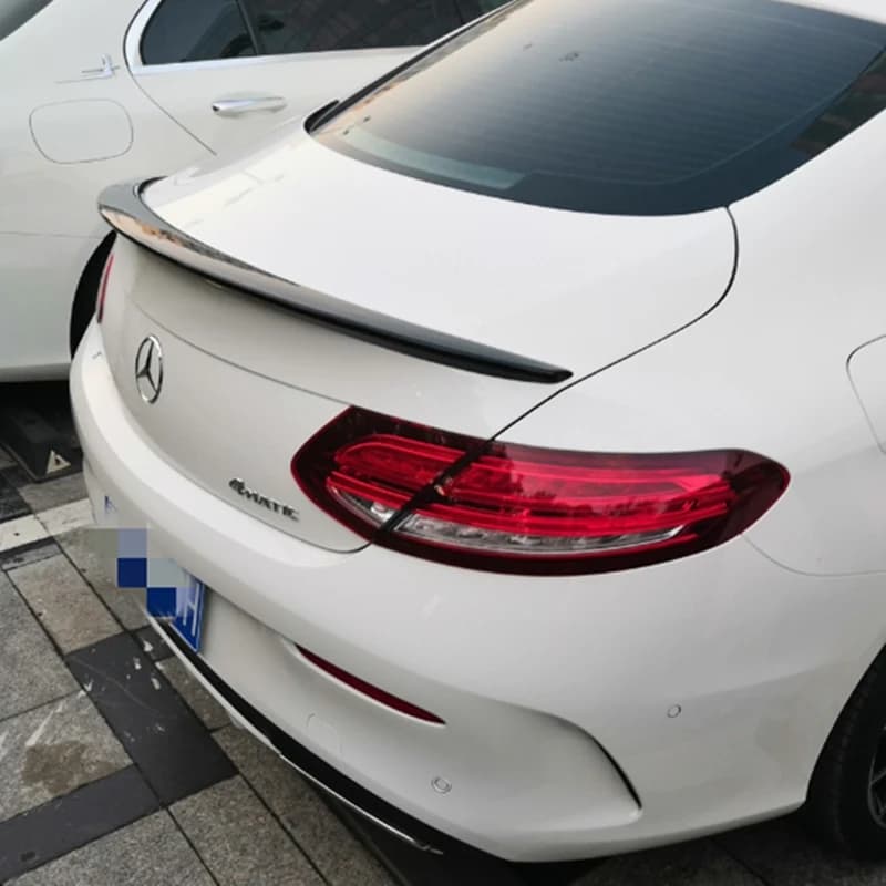 2015-2023 FRP Forged carbon FOR Mercedes-Benz C-Class C205 W205 2Door Coupe AG Style Carbon Fiber Rear Spoiler Trunk Wing