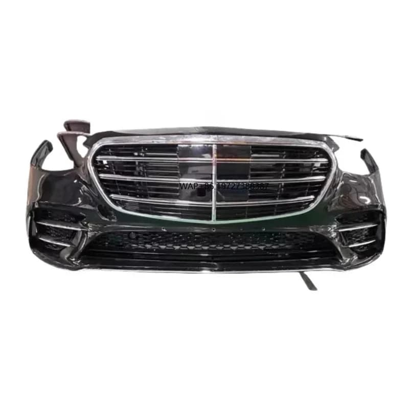 For   W223 Models Front Bumper Assembly Includes Front Grille Front Face Headlights Taillights S400 S450 S500 S600