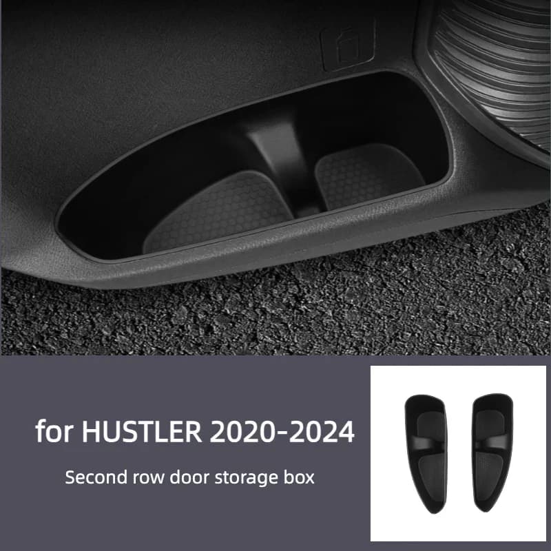 Suitable for 20-24 Suzuki HUSTLER two-row door side box front and rear door slot storage box storage box