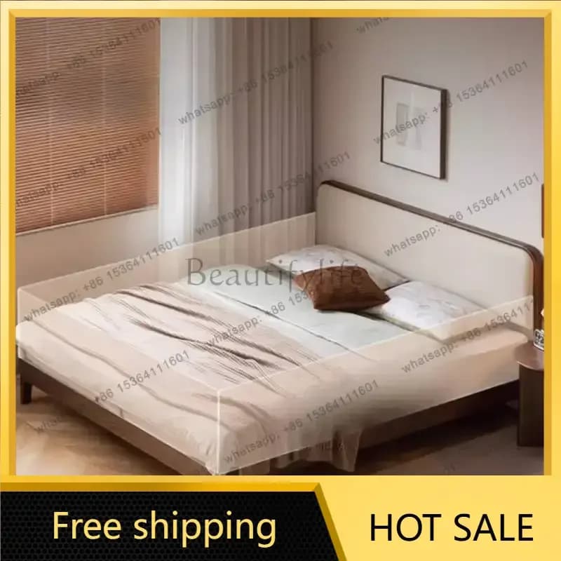 LJY Decoration Couples Double Bed Australia Nordic Adults King Size Double Bed Luxury Modern Japanese Letto Matrimoniale Furnitu