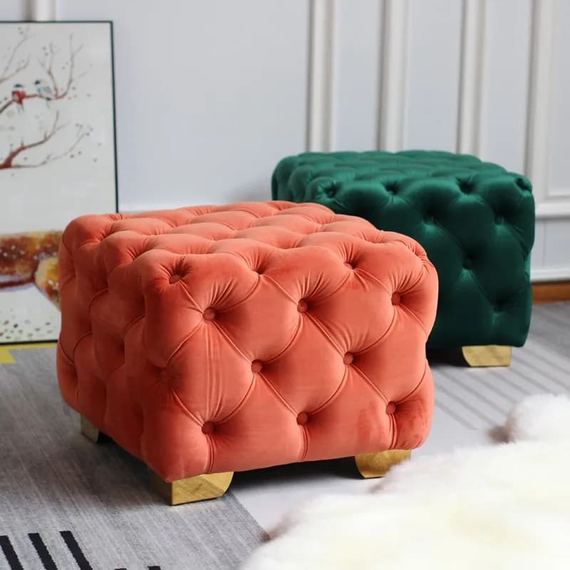Nordic Shoe Changing Stool  Entrance Foot Bench Portable Vanity Seat Light Luxury Sofa Chair Functional Furniture