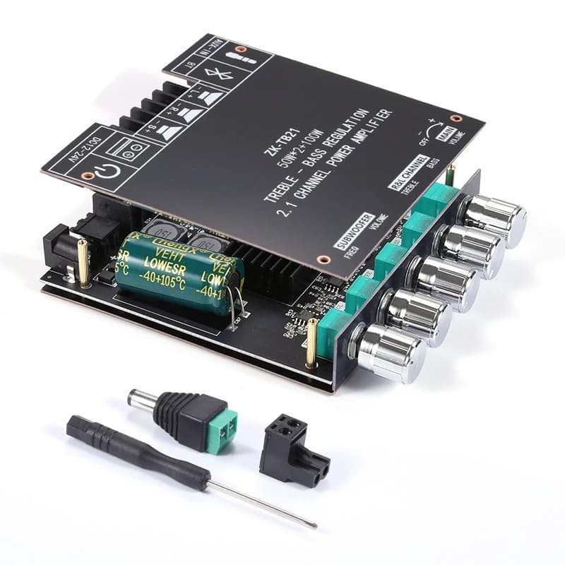 2.1 channel Bluetooth digital power amplifier board, high and low tone subwoofer