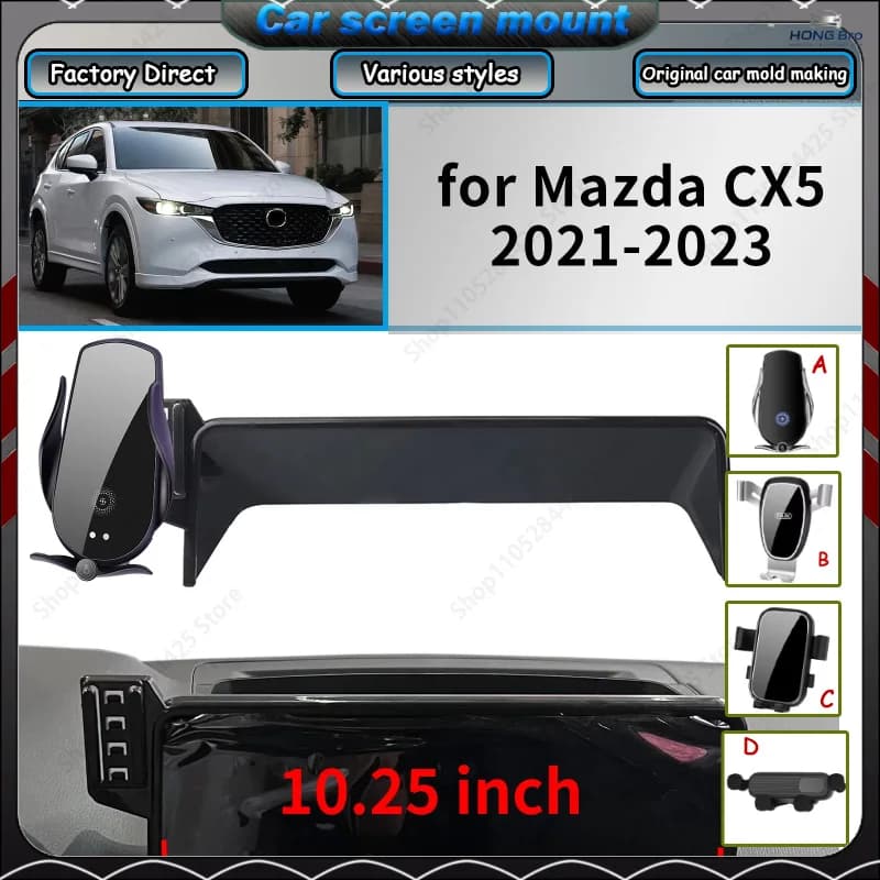 For Mazda CX-5 2021-2023 CX5 KF 10.25inch GPS Bracket Navigation Stand Car Screen Holder Set Easy Installation