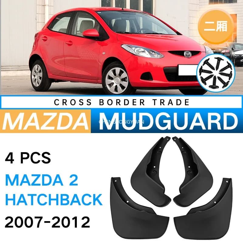 For Mazda 2 Demio GE Hatchback 2008-2013 for Fender Splash Guards Mudflaps Mudguard Car Mud Flaps Accessories