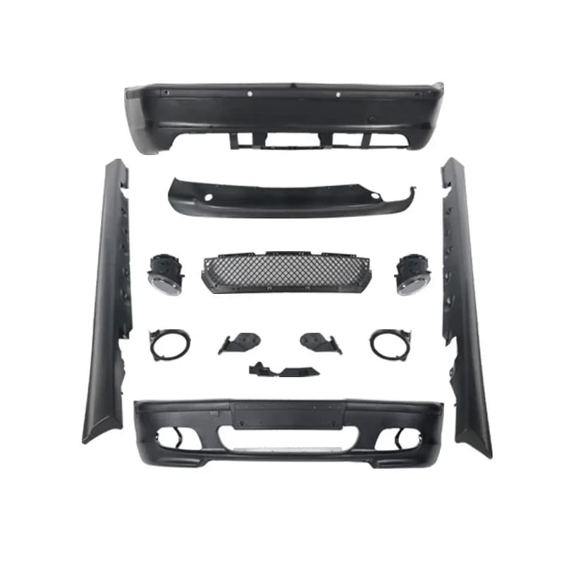 Bodykit For E46 Body Kit Car Body Modification Parts Bumper Assemb Side Skirt 3 Series E46 Sedan 4 Doors MT Style