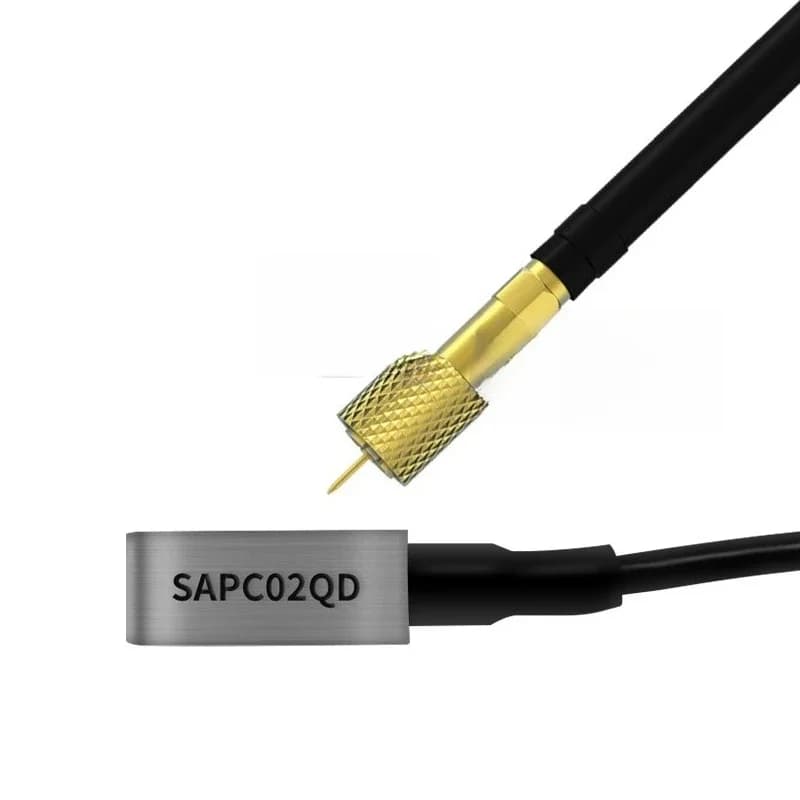 SAPC02QD piezoelectric acceleration sensor, small volume PE type charge integral connection output vibration