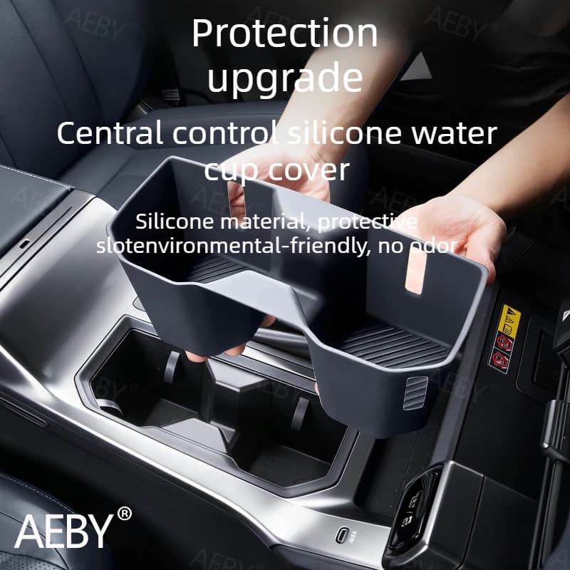 For Toyota Rav4 2020-2026 Center console cup holder mat,Silicone pad anti-slip cover,Center console cover protective pad