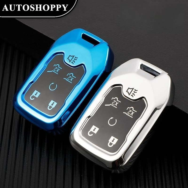 TPU Car Remote Key Case Cover Shell Fob For GMC Yukon XL Sierra Terrain Acadia For Chevrolet Tahoe Colorad Silverdo Accessories