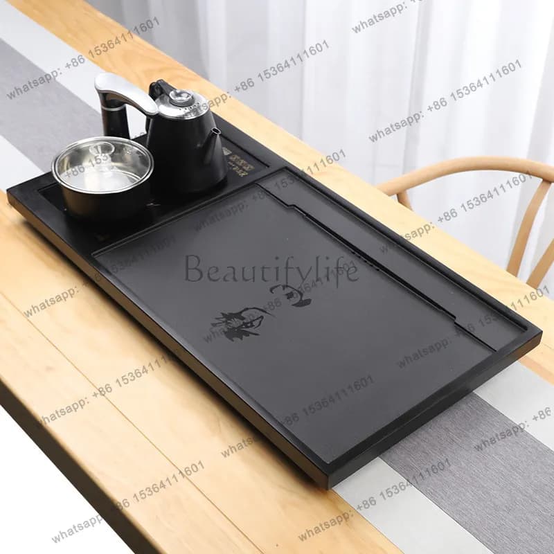 Best Sellers Living Room Rectangle Tea Tray Accessories Chinese Hospitality Ash Drainage Drip Tea Tray Valet Pot Bandejas Home D