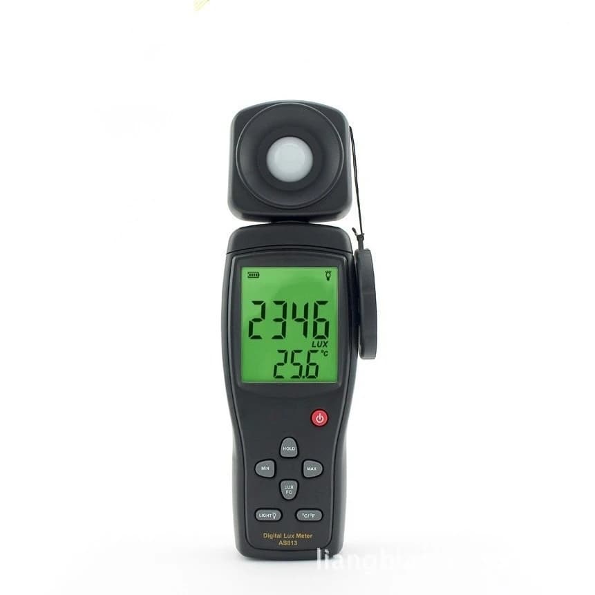 XIMA AS813 High Precision Digital Illuminometer Illuminometer LED Brightness Meter Light Intensity Tester Lumen