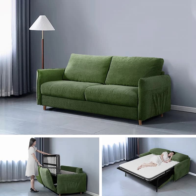 SA-17 Foldable Dual-Purpose Living Room Small Apartment Single Double Multi-Functional Telescopic Bed Light Luxury
