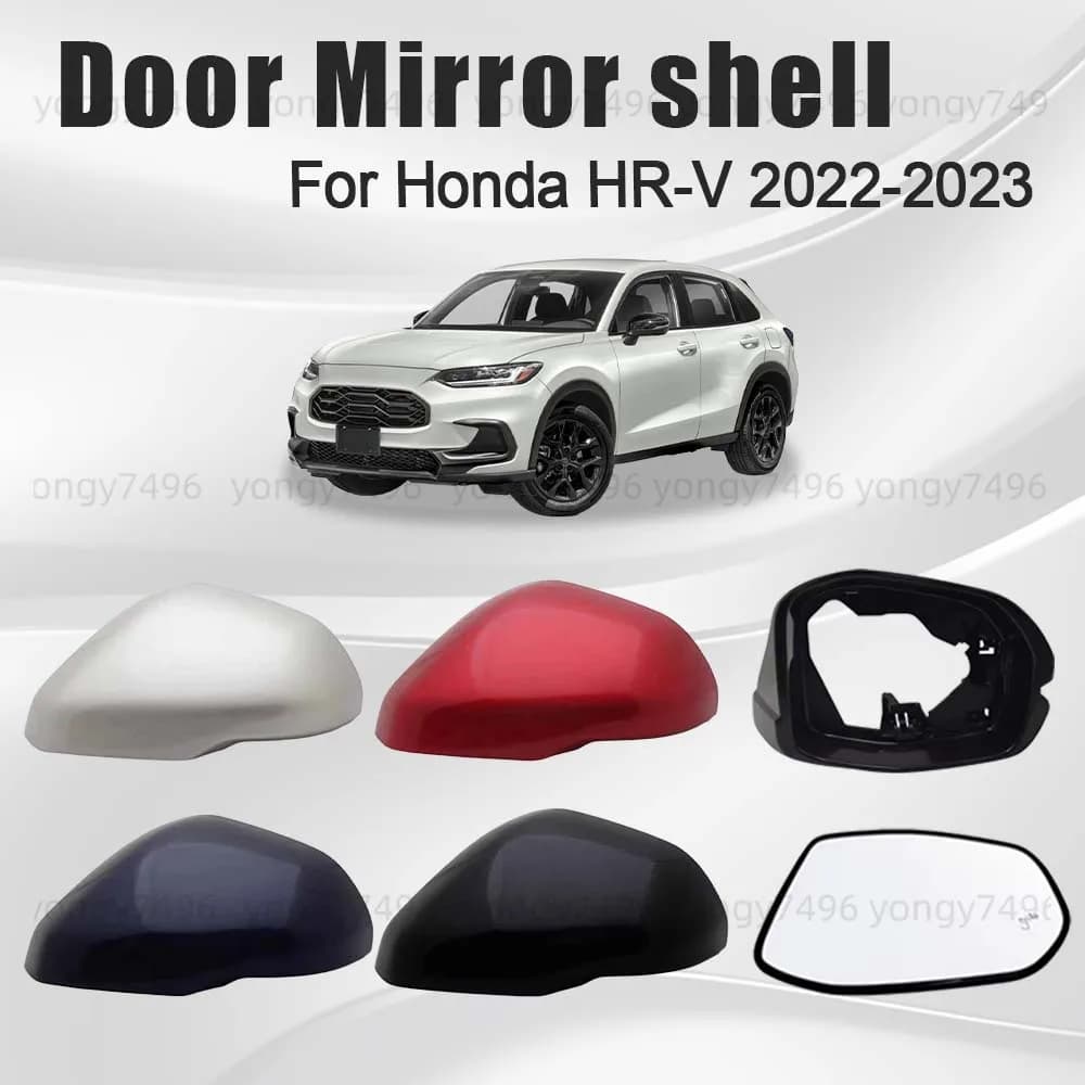 Protective Cover Door Mirror Shell For Honda HR-V 2022 2023 Picture Frame Lens Lower Cover No Camera Elegant Rhythm Gold Blue